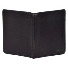 Load image into Gallery viewer, Sassora Black leather wallet on a white background
