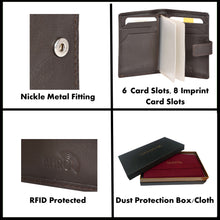 Load image into Gallery viewer, Sassora Premium Leather Unisex RFID Medium Card Wallet
