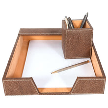 Load image into Gallery viewer, Sassora Premium Leather Deskset For Home And Office
