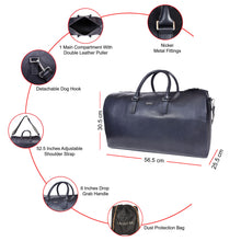 Load image into Gallery viewer, Sassora Premium Leather Unisex Large Duffle Bag For Travel