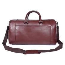 Load image into Gallery viewer, SASSORA Genuine Leather with Shoe Compartment Travel Duffle Bag