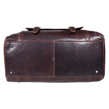 Load image into Gallery viewer, SASSORA Genuine Leather Travel Duffle Bag with Shoe Compartment
