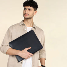 Load image into Gallery viewer, Sassora Premium Genuine Leather File Folder Organizer – Unisex Travel Document Holder with Ring Binder &amp; Exam Clip
