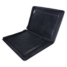 Load image into Gallery viewer, Sassora Premium Genuine Leather File Folder – A4 Size Unisex Office &amp; Travel Organizer

