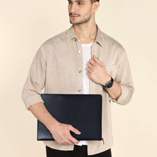 Load image into Gallery viewer, Sassora Premium Genuine Leather File Folder – A4 Size Unisex Office &amp; Travel Organizer
