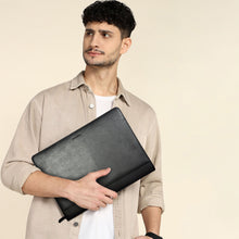 Load image into Gallery viewer, Sassora Premium Genuine Leather File Folder – A4 Size Unisex Office &amp; Travel Organizer