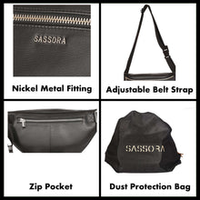 Load image into Gallery viewer, Sassora Premium Leather Unisex Bumbag Waist Bag
