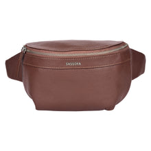 Load image into Gallery viewer, SASSORA Premium Leather Waist Pouch with Adjustable Strap &amp; Secret Pocket