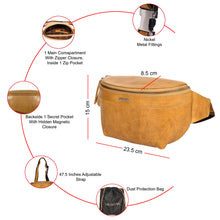 Load image into Gallery viewer, SASSORA Genuine Leather Waist Bag for Unisex