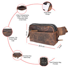Load image into Gallery viewer, Sassora Genuine Leather Waist Bag for Men &amp; Women