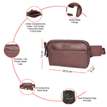 Load image into Gallery viewer, Sassora Premium Genuine Leather Unisex Waist Bag