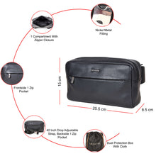 Load image into Gallery viewer, Sassora Premium Leather Unisex Daily Fanny Pack
