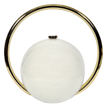 Load image into Gallery viewer, Sassora Women Spherical Acrylic Globe Handbag with Circular Gold Ring Handle