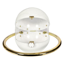 Load image into Gallery viewer, Sassora Women Spherical Acrylic Globe Handbag with Circular Gold Ring Handle
