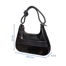 Load image into Gallery viewer, Sassora Premium Patent Leather Women&#39;s Hobo Moon Bag
