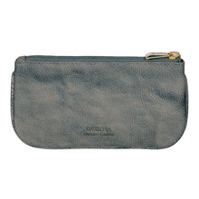 Load image into Gallery viewer, Sassora Premium Leather Small Slim Washed Green Unisex Key Case
