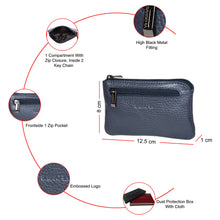 Load image into Gallery viewer, Sassora Premium Leather Small Unisex Key Case Pouch
