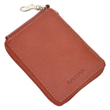 Load image into Gallery viewer, Sassora Premium Leather Unisex Zip Closure Multi Key Pouch
