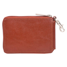 Load image into Gallery viewer, Sassora Premium Leather Unisex Zip Closure Multi Key Pouch
