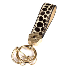 Load image into Gallery viewer, Sassora Luxury Key Chain – Genuine Hairon Leather
