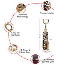 Load image into Gallery viewer, Sassora Luxury Key Chain – Genuine Hairon Leather
