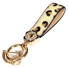 Load image into Gallery viewer, Sassora Luxury Key Chain – Genuine Hairon Leather
