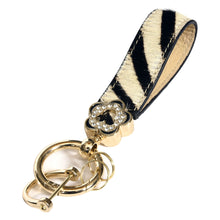 Load image into Gallery viewer, Sassora Luxury Key Chain – Genuine Hairon Leather
