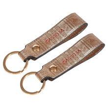 Load image into Gallery viewer, Sassora Premium Leather Key Chain Anniversary Gift, Birthday Gift For All - Pack Of 2

