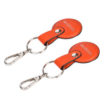 Load image into Gallery viewer, Sassora Premium Leather Round Shape Key Holder Gift Set - Pack Of 2
