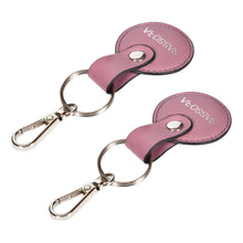 Load image into Gallery viewer, Sassora Premium Leather Round Shape Key Holder Gift Set - Pack Of 2
