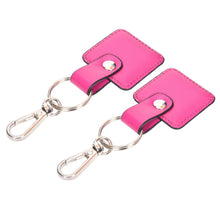 Load image into Gallery viewer, Sassora Premium Leather Squire Shape Key Holder Gift Set - Pack Of 2
