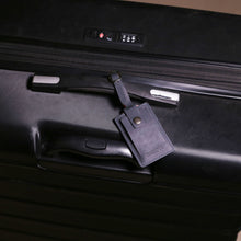 Load image into Gallery viewer, Sassora Premium Genuine Leather Luggage Tag with Privacy Flap &amp; Detachable Buckle Strap
