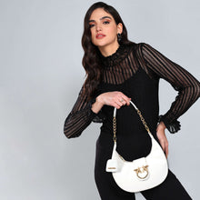 Load image into Gallery viewer, Sassora Premium Leather Small Ladies Moon Shape Bag
