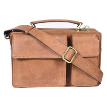 Load image into Gallery viewer, Sassora Premium Leather Small Messenger Bag for Unisex