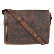 Load image into Gallery viewer, Sassora Premium Leather 16.5" Laptop Messenger Bag For Men's