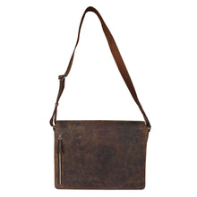 Load image into Gallery viewer, Sassora Premium Leather 16.5" Laptop Messenger Bag For Men's