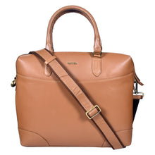 Load image into Gallery viewer, Sassora Genuine Leather Laptop Messenger Bag with 16 Inches Laptop Compartment