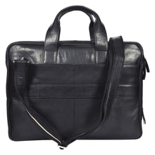 Load image into Gallery viewer, SASSORA Genuine Leather Messenger Bag for Men | 17 Inch Laptop Sleeve | Multiple Zip Compartments | Office &amp; Travel Briefcase