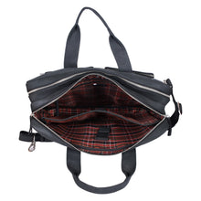 Load image into Gallery viewer, SASSORA Genuine Leather Messenger Bag for Men | 17 Inch Laptop Sleeve | Multiple Zip Compartments | Office &amp; Travel Briefcase | Grey