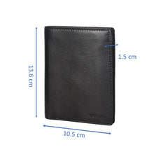 Load image into Gallery viewer, Sassora Men &amp; Women Casual, Formal Black Genuine Leather RFID Large Notecase
