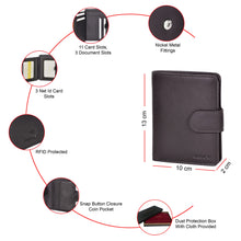 Load image into Gallery viewer, Sassora Genuine Leather RFID Protected Large Notecase