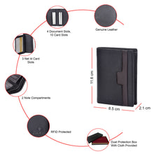 Load image into Gallery viewer, Sassora Genuine Leather RFID Protected Notecase for Men's