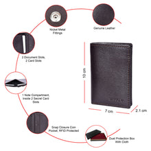 Load image into Gallery viewer, Sassora Genuine Leather RFID Protected Notecase for Men's
