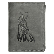 Load image into Gallery viewer, Sassora Genuine Leather RFID Animal Embossed Design Large Notecase
