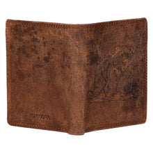 Load image into Gallery viewer, Sassora Premium Leather RFID Animal Embossed Pattern Notecase Wallet
