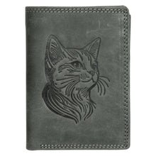 Load image into Gallery viewer, Sassora Genuine Leather RFID Animal Embossed Pattern Notecase Wallet
