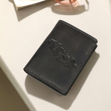 Load image into Gallery viewer, Sassora Pure Leather RFID Car Embossed Pattern Notecase Wallet
