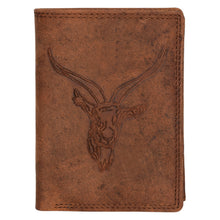 Load image into Gallery viewer, Sassora Premium Leather RFID Animal Embossed Pattern Large Notecase
