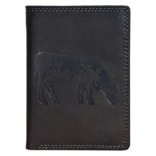 Load image into Gallery viewer, Sassora Pure Leather RFID Animal Embossed Pattern Large Notecase Wallet
