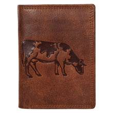 Load image into Gallery viewer, Sassora Pure Leather RFID Animal Embossed Pattern Large Notecase Wallet
